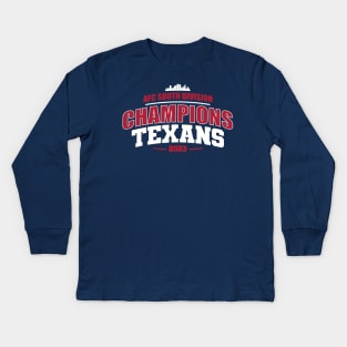 AFC SOUTH Champs Texans Kids Long Sleeve T-Shirt